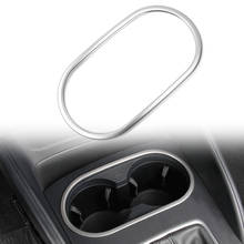 Автомобильный Стайлинг интерьера наклейки из нержавеющей стали крышка держатель стакана воды панель украшение отделка для Audi A3 8V 2013-2019 аксессуары 2024 - купить недорого