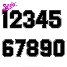 STICKY Racing Number Helmet Car Sticker Decal DecorMotorcycle Off-road Sticker Laptop Decal Vinyl 2024 - buy cheap