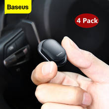 Baseus 4Pcs Car Clips USB Cable Organizer Storage Car Hook Car Sticker Holder Auto Fastener for Cable Headphone key Wall Hanger 2024 - buy cheap