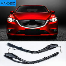 Para mazda 6 atenza 2016 2017 2018 grade drl esboço led luz de largura luz sinal drl luz nevoeiro luz circulação diurna 2024 - compre barato