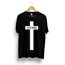 Camiseta de Festival de Música de Detroit para hombre y mujer, camiseta negra, Unisex, ropa de calle de verano, cruz Techno, camiseta Masculina 2024 - compra barato