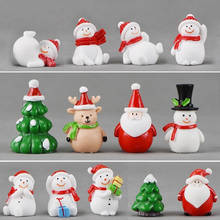 1PC Miniature Christmas Tree Santa Claus Snowmen Car Ornament Gift Car Decor Micro Landscape Car Accessories 2024 - buy cheap