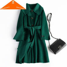 Wool Female Winter Jacket Women Clothes 2020 Korean Elegant Long Woolen Coat Ladies Cashmere Abrigo Mujer Hiver A045 2024 - buy cheap