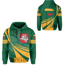 Tessffel país emblema bandeira lituânia retro tatuagem outono pulôver jaqueta 3dprint streetwear zip hoodies a7 2024 - compre barato