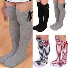 2022 Baby Summer Clothing New Kids Toddlers Girls Big Bow Knee High Long Soft Cotton Baby Socks Bowknot 100% Cotton Socks 2024 - buy cheap