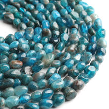 Natural Stone 5-8mm Irregular Blue Apatite Loose Spacer Beads For Jewelry Making Needlework DIY Charm Bracelet Necklace 15 inch 2024 - buy cheap