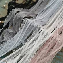 10 Meters/lot Hot Selling Off White Pink Blue African Elastic Lace Trim Quality Embroidered Guipure Lace Fabric Mesh Lace Fabric 2024 - купить недорого