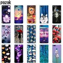 silicone case for huawei Y7 2018 case soft tpu back phone cover for huawei Y7 Prime 2018 protective clear printing coque 2024 - buy cheap