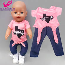 Conjunto de ropa de muñeca para bebé, traje de muñeca bona de 43cm, chaqueta de muñeca americana OG de 18 pulgadas 2024 - compra barato