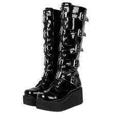 Botas angélicas femininas mori, sapatos de salto alto para mulheres, estilo punk para motocicleta, lolita, com plataforma 2024 - compre barato