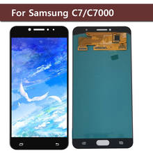 Pantalla LCD Original para Samsung Galaxy C7 C7000, montaje de digitalizador con pantalla táctil, piezas de repuesto 2024 - compra barato