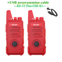 2PCS KD-C1plus UHF 400-470MHz MINI portable fm transceiver KD-C1 Two Way Ham Radio Communicator Walkie Talkie with Scrambler 2024 - buy cheap