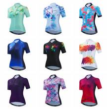 2021 Cycling Jersey Women Bike Mountain Road MTB Top Maillot Bicycle Shirt Short Sleeve Racing Riding  Blouse Jacket  Blue Green 2024 - buy cheap
