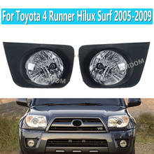 1 комплект дополнительных передних противотуманных фар для Toyota 4 runner Hilux Surf 2005-2009 противотуманный отражатель с проводами 2024 - купить недорого