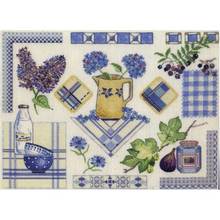 Blue kitchen patterns Counted Cross Stitch 11CT 14CT 18CT DIY wholesale Chinese Cross Stitch Kits Embroidery Needlework Sets 2024 - buy cheap