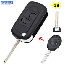 2 Button Remote Key Fob Case Conversion Folding Kit Smart Car Key Housing Cover Fob for Land Rover Discovery 2 with Uncut Blade 2024 - buy cheap