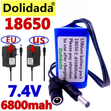 Dolidada Protect 7.4 V 6800 mAh 8.4 V 18650 Li-lon Battery bike lights Head lamp special battery pack DC 5.5MM + 8.4V1A Charger 2024 - buy cheap