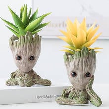 Strongwell Fairy Garden Decoration Flower Pots Cartoon Groot Baby Tree Figurines Succulent Flowerpots Desktop Decoration Crafts 2024 - buy cheap