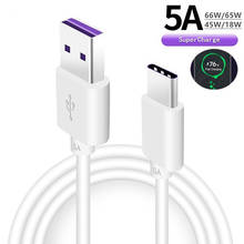 Original 5A USB Type C Cable For Samsung Huawei xiaomi poco m3 x3 f2 Super Fast Charge Mobile Phone Charging Wire LED USB Cable 2024 - buy cheap