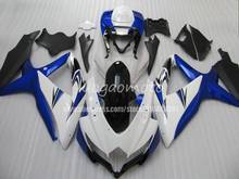 Kits Injection Carenagem para SUZUKI GSXR azul branco 600 750 2008 2009 2010 carenagens kit K8 GSXR750 R600 08 09 10 carroçaria 2024 - compre barato