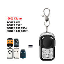 ROGER H80 TX22 ROGER E80 TX54R TX52R Garage Door Remote Control ROGER Remote Garage Key Duplicator For Gate Control 433.92mhz 2024 - buy cheap
