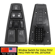 Controle para janela de volvo., interruptor de comando de vidro para volvo fh12/fm12/f9/fh/fm/vconfortável 20752918/20953592/20455317/20452017/21354601. 2024 - compre barato