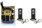 Controle remoto sem fio dc 12v, 2 canais, 2 canais, receptor, transmissor de metal, persianas, portas de garagem - especificações