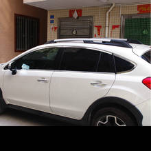 Aço inoxidável exterior tampa do peitoril da janela guarnições acessórios do carro para subaru xv 2012 2013 2014 2015 2016 2017 estilo do carro 2024 - compre barato