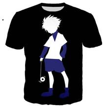 HUNTER X HUNTER Killua футболка 3D мужские футболки с принтом женская забавная Повседневная Уличная одежда в стиле хип-хоп harajuku Топы Camiseta hombre 2024 - купить недорого
