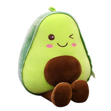 Peluche de aguacate en 3D para niños y niñas, juguete de peluche de 30-85CM con diseño de aguacate para Fruta de dibujos animados, almohada, cojín para sofá, regalos de cumpleaños y Navidad 2024 - compra barato