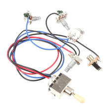 Metal 3 Way Wiring Harness Toggle Switch 2V2T Pots & Jack Pickups Repair parts Replacement For For Gibson and LP style Guitars 2024 - buy cheap