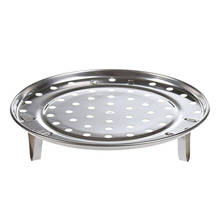 New arrival Pot Steaming Tray Stand Cookware Tool Multifunctional Home Kitchen Round Stainless Steel Steamer Rack Insert Stock 2024 - buy cheap