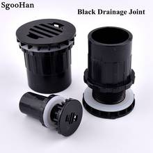 I.D 20~50mm Black PVC Pipe Aquarium Butt Fish Tank Drainage Connectors Overflow Thread Water Tank Straight Inlet Outlet Joints 2024 - buy cheap