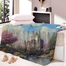 3D Printed Rainbow Castle Art Throw Blanket  Super Soft Travel Beach Towel Bedspread On Bed Sofa Home Textile Dropping Custom 2024 - buy cheap