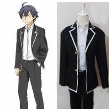 Disfraz de Anime My Youth para Cosplay, Cosplay de Hikigaya Hachiman, con mensaje romántico, está mal como se espera 2024 - compra barato