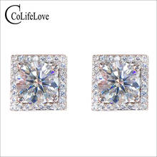 CoLife Jewlery 925 Silver Moissanite Stud Earrings for Daily Wear 100% D Color Moissanite Earrings Fashion Moissanite Jewelry 2024 - buy cheap