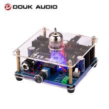 Douk audio-mini amplificador de fone de ouvido 12au7, com tubo de vácuo, híbrido, amplificador estéreo de pré-amp, classe a 2024 - compre barato