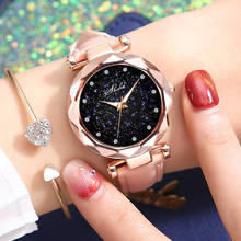 Женские часы Звездное небо, женские роскошные часы со стразами, Модные Дамские Кварцевые наручные часы, reloj mujer relogio feminino 2024 - купить недорого