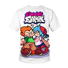 Summer Friday Night Funkin T-Shirts Cartoon Game Men Women 3D Print Streetwear Fashion T Shirt Kids Tees Tops Boy Girl Clothes 2024 - buy cheap