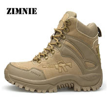 Zimnie esporte tático ao ar livre sapatos masculinos para escalada de acampamento homens caminhadas botas de montanha antiderrapante ultra-leve sapatos masculinos 2024 - compre barato