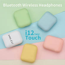 Hot Sale i12 TWS Original inPods 12 Earphones Wireless Bluetooth Headphones Macaron TWS Earbuds With Charging Box pk i9s i7s tws 2024 - buy cheap