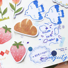 60 pages /Pack Cute Strawberry Tulip Bird Tree Memo Pad Sticky Paper Notepad Student Stationery School Office Supply Kids Gift 2024 - buy cheap