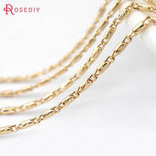 (F618)2 Meters thickness 1.3mm High Quality Champagne Gold Color Copper Necklace Chains Diy Jewelry Findings Accessories 2024 - buy cheap