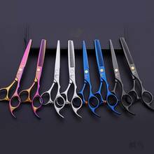 6 дюймов ножницы для стрижки волос, инструмент для укладки, нержавеющая сталь, парикмахерские ножницы, обычные плоские лезвия для зубов с сумкой 2024 - купить недорого