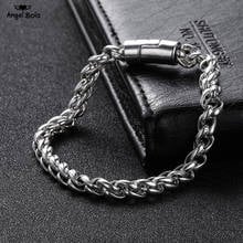 Fashion Good Quality New Product, Silver Color Buddha Bracelets Link Byzantine Chain Bracelet for MENS Wristband Jewelry 2024 - buy cheap