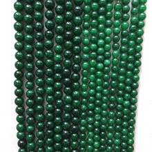Miçangas de jade verde, pedra preciosa, contas para joia, pulseira, design, faça você mesmo, colar 8/10mm 2024 - compre barato