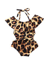 Newborn Baby Girl  Bikini Clothes Leopard Print Swimsuit Swimwear Beach Bikini Bathing Suit Outfits 2024 - buy cheap