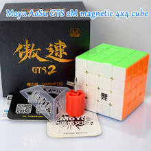 Moyu Aosu-cubo mágico magnético GTS2 M, 4x4x4, cubo de velocidad 4x4x4, cubo mágico GTS 2 M 2024 - compra barato