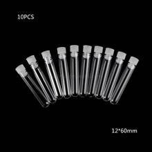 10Pcs Clear Plastic Test Tube With Cap 12x60mm U-shaped Bottom Long Test Tube Lab Supplies Au13 19 Droship 2024 - buy cheap