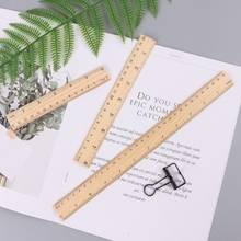 Wooden Ruler 15cm 20cm 30cm Double Sided Metric Rule Precision Measuring Tool Learning Student School Stationery 2024 - buy cheap